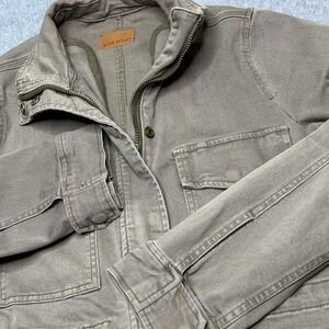 Judy‎ Blue Olive Utility Cargo Jacket Full Zip Women's Size Small Outdoor